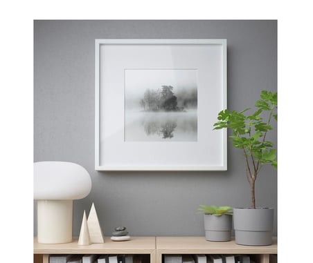 IKEA SANNAHED beyaz çerçeve , beyaz, 50x50 cm 
