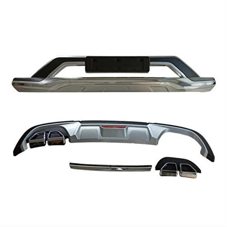 Hyundai tucson ön arka tampon koruması difüzör kalın tip 2018-2021 arası uyumlu