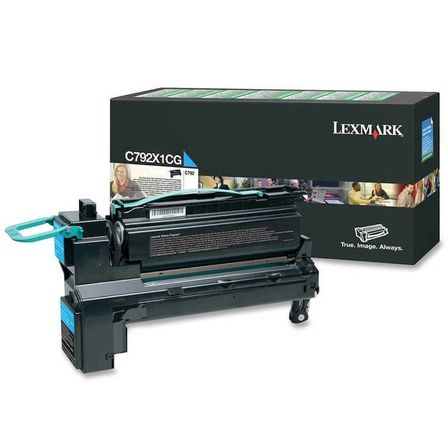 Lexmark C792 C792X1CG Mavi Yüksek Kapasiteli Orijinal Toner