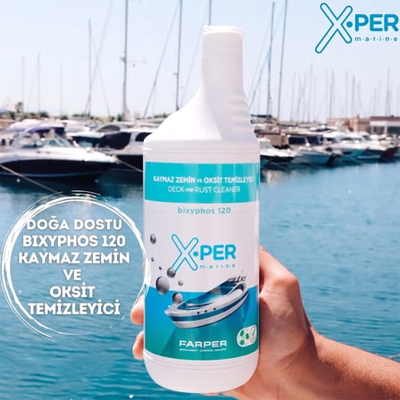 x-per marine - kaymaz zemin ve oksit temizleyici bixyphos 120 (1 l):  formülle güverte ve kromlarda kusursuz temizlik!