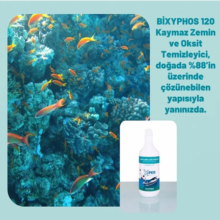 x-per marine - kaymaz zemin ve oksit temizleyici bixyphos 120 (1 l):  formülle güverte ve kromlarda kusursuz temizlik!