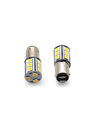 AMPUL B15 18SMD, DÜZ TIRNAK (2'Lİ) BEYAZ 9-30V