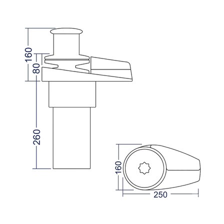 South Pacific VS1500C Dik Irgat 10mm Tamburlu (Halat Fenerli) Krom Gövdeli 12V - Büyük Teknelere Yakışan ''Zorlu Şartların Hakimi''