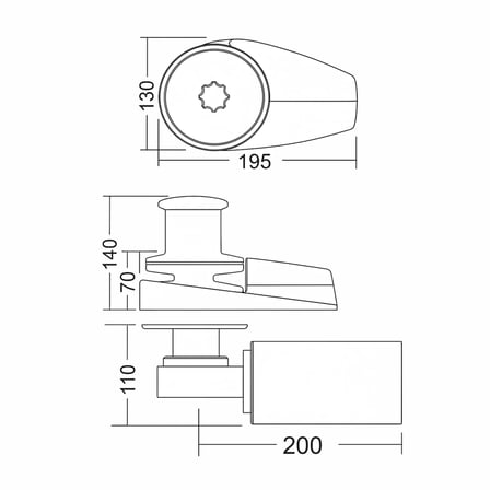 South Pacific WA700C - 12V Yatık Motorlu Dik Irgat 6mm Tamburlu (Halat Fenerli) Alüminyum Gövdeli - Pratiklik ve Gücün Mükemmel Uyumu