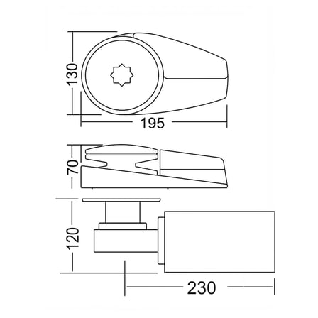 South Pacific WA1100 - 12V Yatık Motorlu Dik Irgat 8mm Alüminyum Gövdeli - Pratiklik ve Gücün Mükemmel Uyumu