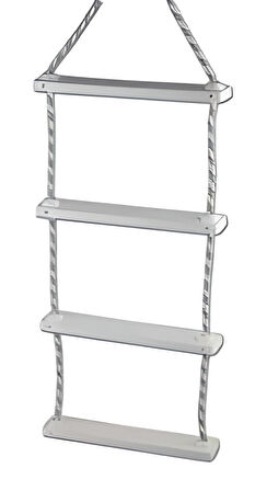 İP MERDİVEN 4 BASAMAKLI GENİŞLİK: 29cm BOY: 75cm TEKNE VE KARAVAN İÇİN 