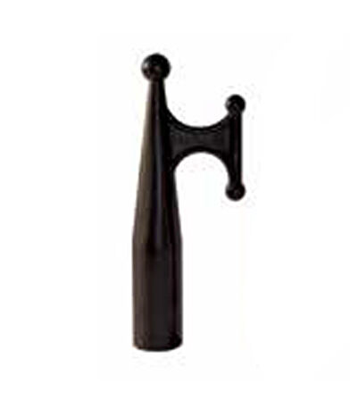 KAKIÇ UCU Ø25mm SİYAH GÖNDER KANCASI UCU