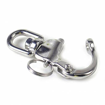 SEALUX SNAP SHACKLE FIRDÖNDÜ KİLİTLİ KROM MANDAR KİLİDİ 16mm TEKNE YAT