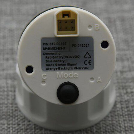 ATIK SU SEVİYE GÖSTERGESİ 12/24v ÇAP 52mm SİYAH TEKNE YAT 