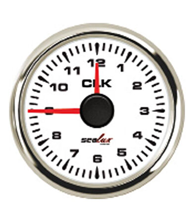 ZAMAN SAATİ Sealux Ø52mm BEYAZ TEKNE VE YAT
