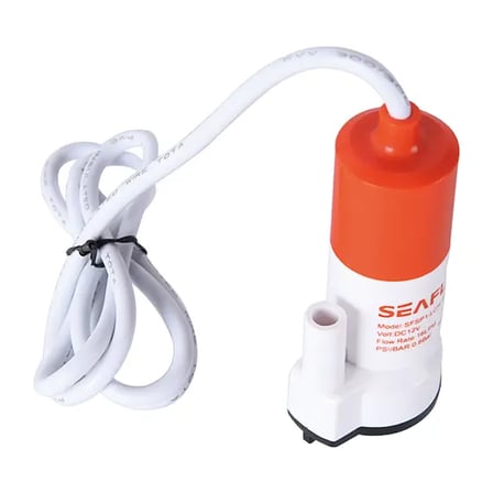 SEAFLO Mini Dalgıç Su Karavan Pompası 12 lt/dk 12V 2A- Hortum Çıkışı Ø: 1/2'' (12mm) - Gıda Sınıfı Güvenli