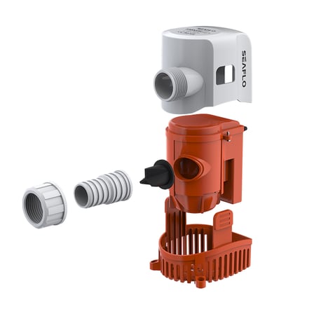 SEAFLO Otomatik Sintine Pompası 2000 GPH 24V - Hortum Çıkışı Ø: 1-1/8''(29mm)