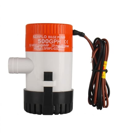 seaflo klasik dalgıç manuel sintine pompası 500 gph 12v  - hortum çıkışı ø: 3/4'' (19mm)