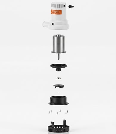 SEAFLO Klasik Dalgıç Manuel Sintine Pompası 2000 GPH 12V - Hortum Çıkışı Ø: 1-1/8'' (29mm)