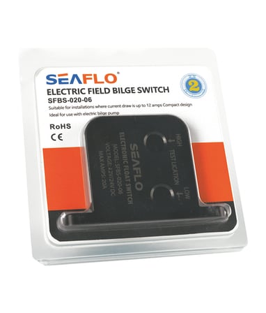 Seaflo 04 Serisi Elektrik Alan (Elektronik) Sintine Şalteri Flatörü 12V 10 A /24V 20 A - Temassız Algılama Teknolojisi