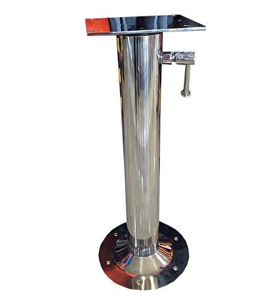 MASA VE KOLTUK AYAĞI 2 KADEMELİ KROM 53-90CM TEKNE, YAT VE KARAVAN