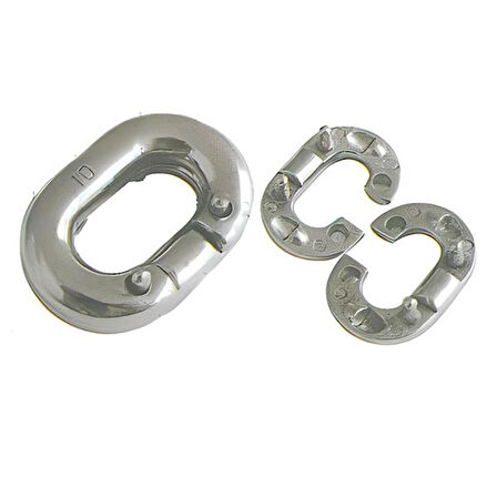 ZİNCİR EK BAKLASI KROM 10 MM TEKNE YAT            
