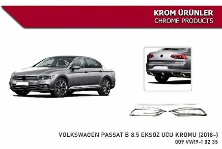 Vw passat b8.5 eksoz ucu difuzor kromu 2018 sonrası Niken