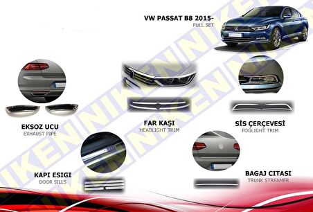 Vw passat b8 full krom set 2015 sonrası Niken