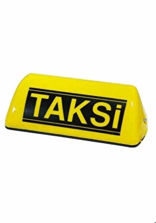 Taksi Levhası Işıklı Mıknatıslı Sarı (Taksi Yazılı)