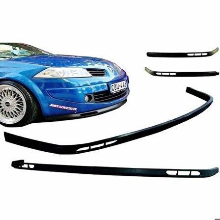 Renault Laguna uyumlu ön tampon altı lip 2 parça pianoblack