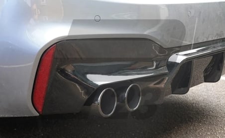 Bmw G30 Ekzoz Ucu Parlak Karbon 4lü sağ ve sol Bmw M Model 90mm