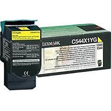 Lexmark (C544) C544X1YG Sarı Spot Orjinal Spot Orjinal Toner Lexmark C544
