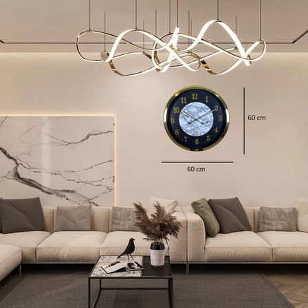 Gold Imperial 60 x 60 Cm Metal Duvar Saati iegxx