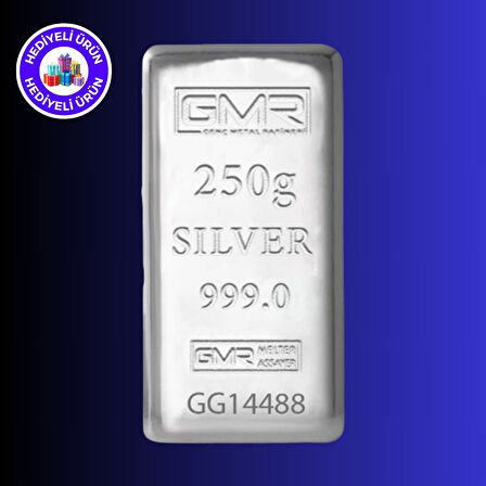 GMR E-Gümüş 250 gr Külçe Gümüş