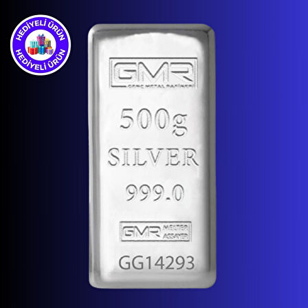 GMR E-Gümüş 500 gr Külçe Gümüş