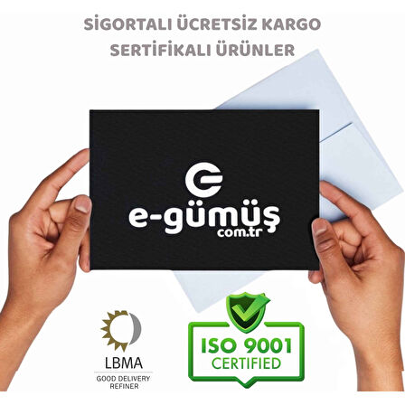 GMR E-Gümüş 500 gr Külçe Gümüş