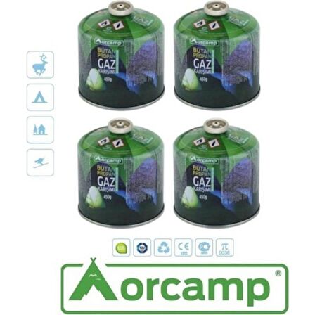 Orcamp 450 gr Vidalı Kartuş 4'lü Set - Kts 450