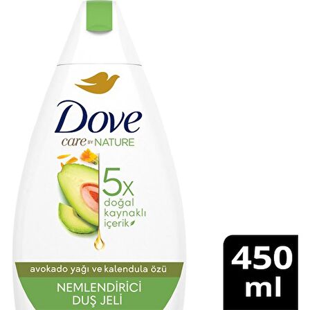 Dove Duş Jeli Canlandırıcı ve Avakoda  450 Ml