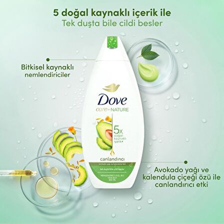 Dove Duş Jeli Canlandırıcı ve Avakoda  450 Ml