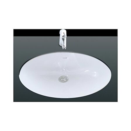 Creavit Tp205 Tezgah Altı Oval Lavabo 40X52 Cm Beyaz