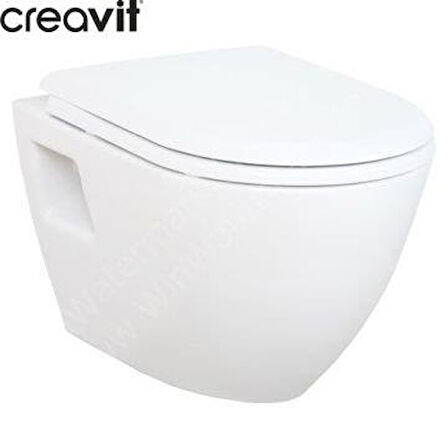 Creavit Asma Klozet Beyaz TP325 + YAVAŞ KAPANIR KAPAK DAHİL