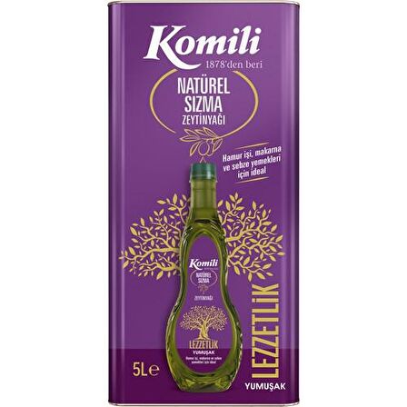 Komili Lezzetlik Sızma Zeytinyağı 5 lt Teneke 