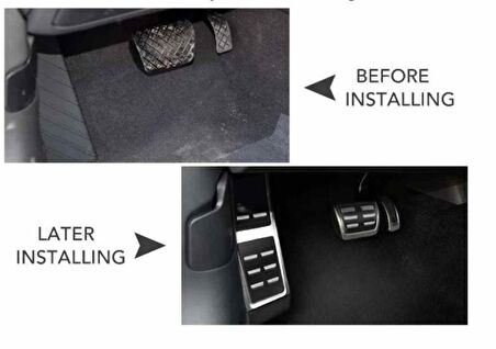 Audi A4 B8 otomatik pedal seti geçmeli tip 2007 sonrası