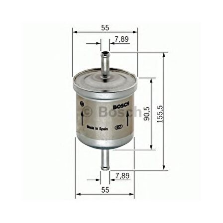 Bosch 0450905316 Yakıt Filtresi Brava-Bravo-Marea-Punto-Tmpr-Ducato-Astra G-Combo-Corsa B-C-Merıva-Omega-Cordoba-Ibız