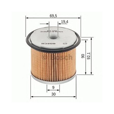 Bosch 1457429656 Yakıt Filtresi Astra F-G-H 1.7Td-2.0Dı-Corsa C 1.7Cdtı-Vectra B-C 2.0Dı-2.0Dtı-Combo 1.7Cdtı-Omega B