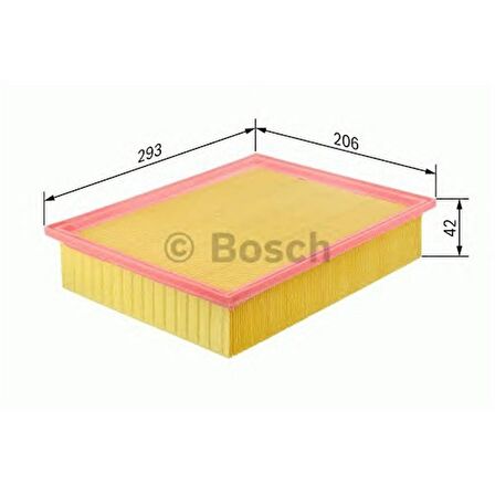 Bosch 1457433055 Hava Filtresi Corsa C (01-) 1.2-1.4-1.7.1.8 Combo (01-) 1.4-1.6-1.7Dı 16V Merıva (04-10) 1.6-1.8-1.6