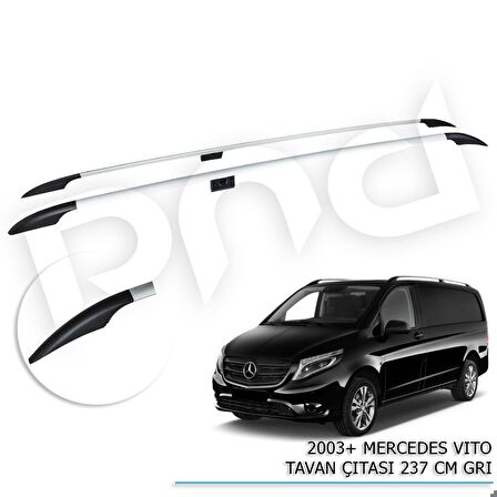 Mercedes Vito Ext Uzun Tavan Çıtası Gold Gri 2003+ sonrası
