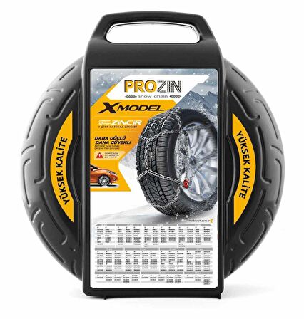 560x13 Ebatlarına Uyumlu Takmatik X tipi Kar Patinaj Zinciri Prozin