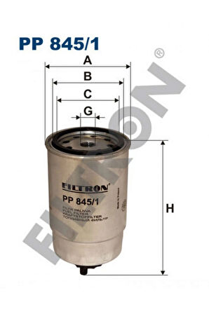 YAKIT FİLTRESİ DUCATO 1.9D-1.9TD-2.4D-2.4TD-2.5D 82-02 - PUNTO 1.7D-1.7TD 94-00 - TRANSIT 2.4 GNZRZ
