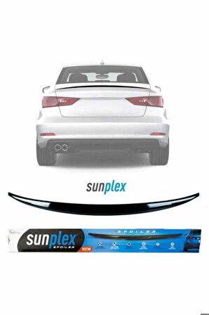 Audi A3 Sedan Spoiler Piano Black 2013-2019 arası modellere uyumlu Sunplex