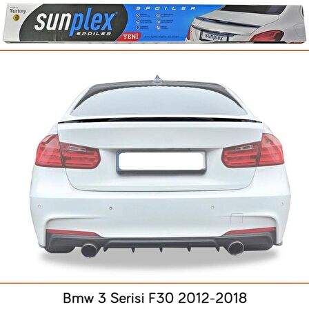 Bmw 3 serisi F30 Spoiler Piano Black 2012-2018 arası modellere uyumlu Sunplex