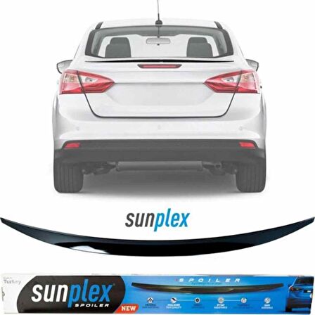 Ford Focus 3-4 Sedan Spoiler Piano Black 2012-2019 arası modellere uyumlu Sunplex