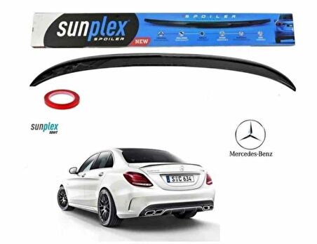 Mercedes C serisi w205 Spoiler Piano Black 2014-2020 arası modellere uyumlu Sunplex