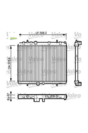 Su Radyatoru 407-C5 Ii-C5 Iii EW10A-(2.0 16V)