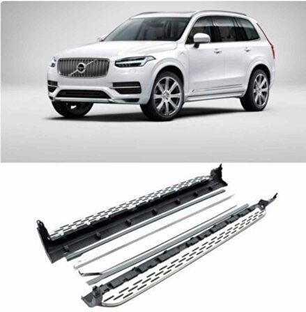 Volvo xc90 uyumlu yan basamak marşbiyel koruma 2015 sonrası modeller